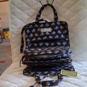 Brown Floral Travel Bag